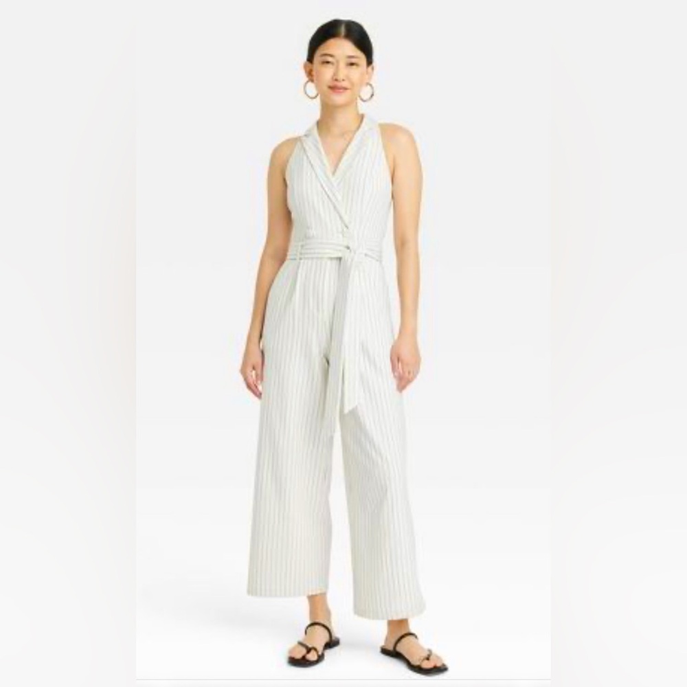 Pinstripe jumpsuit